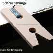Laubsägebrettchen mit Schraubzwinge