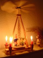 Weihnachtspyramide dreht sich