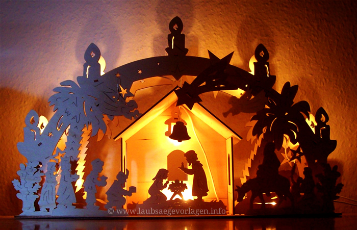 Schwibbogen Krippe Heilige Familie
